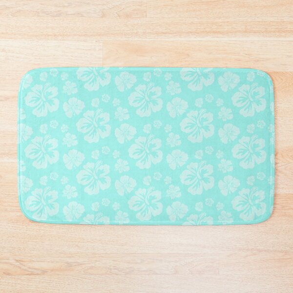 Item preview, Hibiscus Tone on Tone Pastel Turquoise    designed and sold by PD-Coastal.