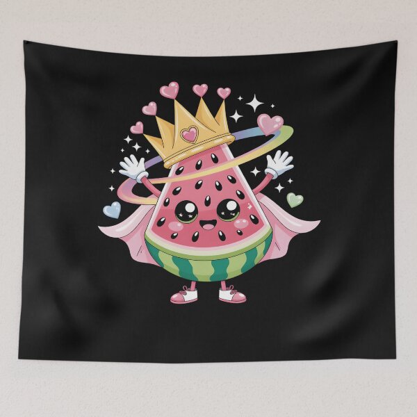 Item preview, Kawaii Watermelon Princess Crown Toddler Girls designed and sold by clothesy7.