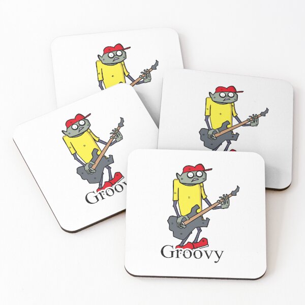 Item preview, Funny Zombie Bassist – Pop Art Cartoon designed and sold by R-T-Gracie.