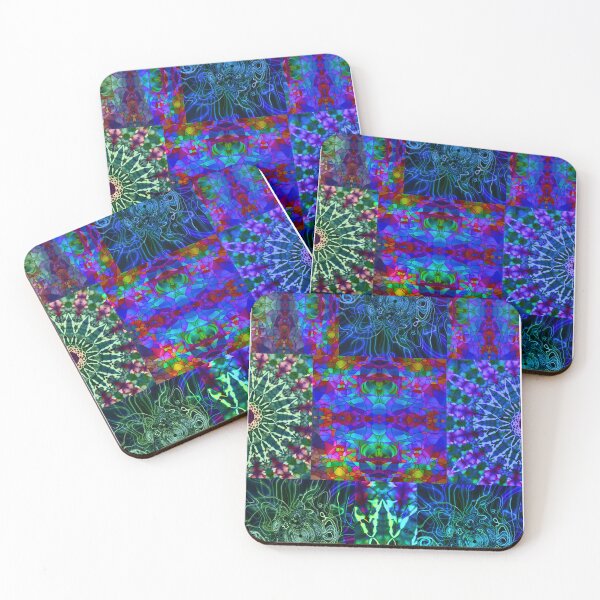 Item preview, Trippy Neon Patchwork Tie Dye designed and sold by AuroraXGreen.