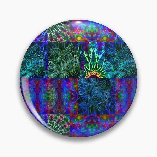 Item preview, Trippy Neon Patchwork Tie Dye designed and sold by AuroraXGreen.