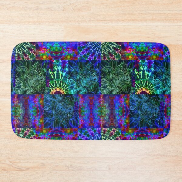 Item preview, Trippy Neon Patchwork Tie Dye designed and sold by AuroraXGreen.