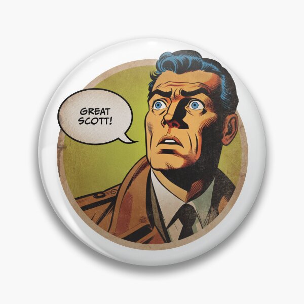 Item preview, Great Scott (retro comic book art) designed and sold by BLVDdesign.