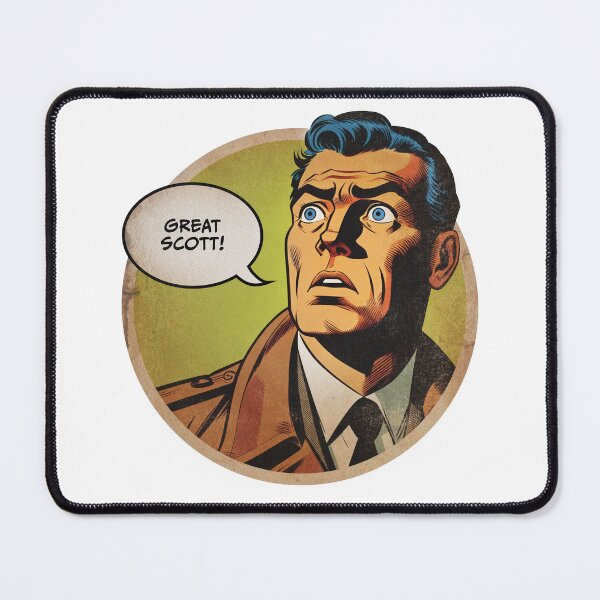 Item preview, Great Scott (retro comic book art) designed and sold by BLVDdesign.