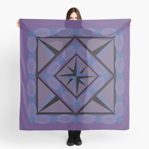 Item preview, Roman Mosaic Scarf in Purple designed and sold by FeminaFacti.