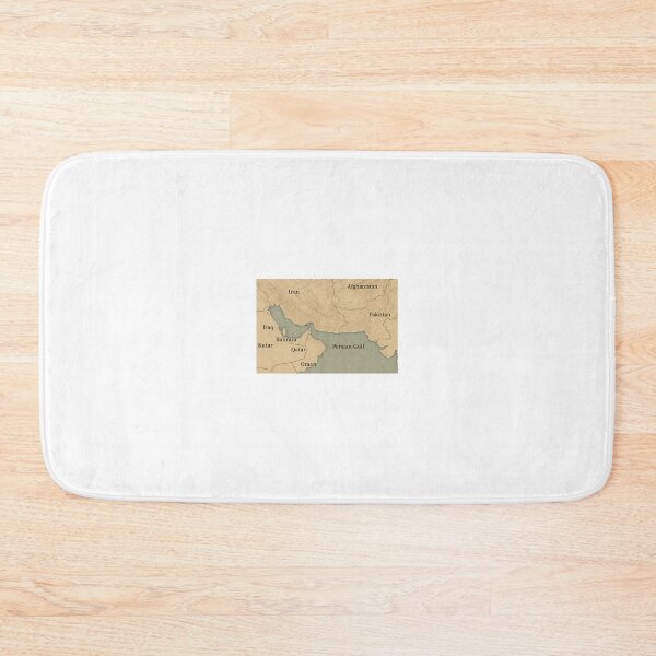 Item preview, Vintage Map of the Persian Gulf – Middle East Geography Print designed and sold by SHKDesigner.