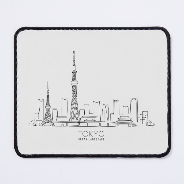 Item preview, Urban Landscape TOKYO -  Simple line Art designed and sold by store-wasabi.