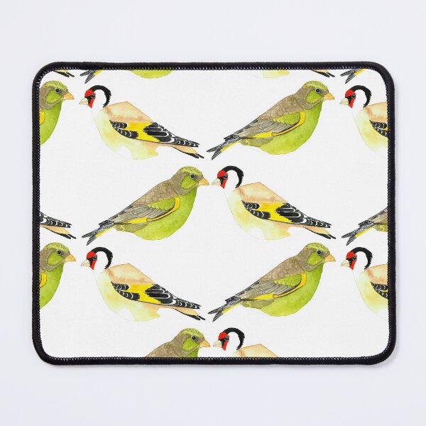 Item preview, Gold and Green Finches 25 designed and sold by Hayley Holliday.