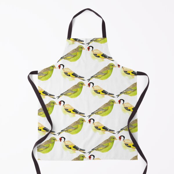 Item preview, Gold and Green Finches 25 designed and sold by Hayley Holliday.