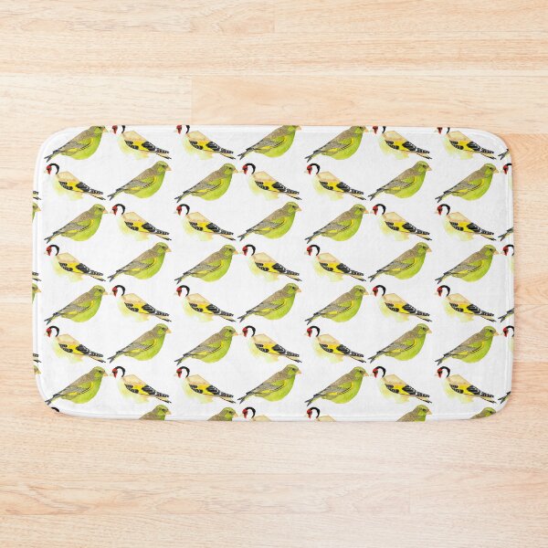 Item preview, Gold and Green Finches 25 designed and sold by Hayley Holliday.