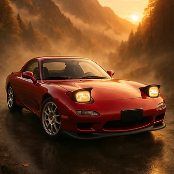 Artwork thumbnail, Rotary Engine Legend In Dramatic Alpine Landscape Setting by RevUpDesign