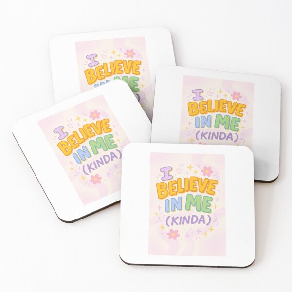 Item preview, I Believe in Me (Kinda) – Funny Self-Confidence Quote Design designed and sold by TheCreativeVLT.