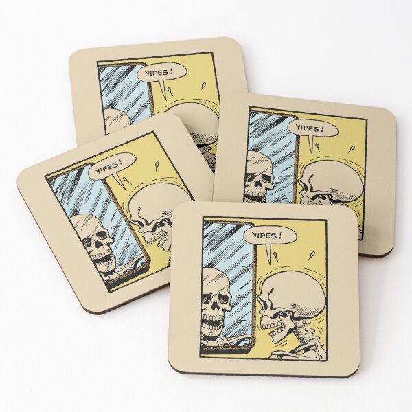 Item preview, Yipes! Vintage Skeleton Pop Art – Classic Horror Comic Panel designed and sold by wmxdesign.