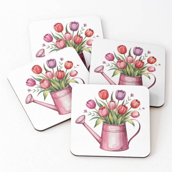 Item preview, Tulips in watering can designed and sold by jkrphoto.