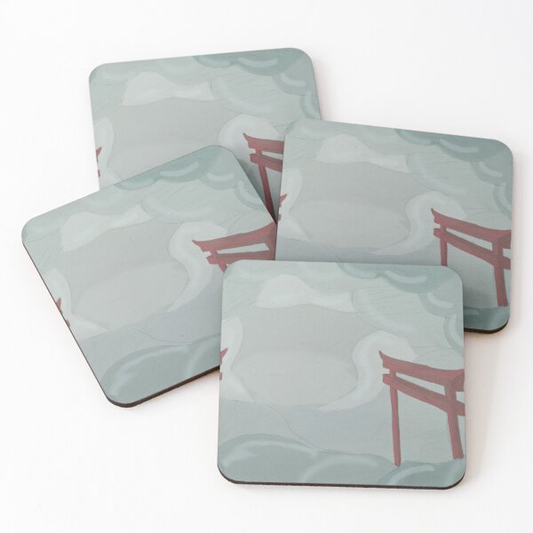 Item preview, Torii gate cloud scene designed and sold by DoomedDoodles.