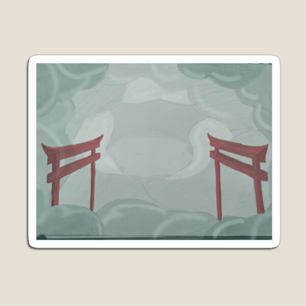 Item preview, Torii gate cloud scene designed and sold by DoomedDoodles.