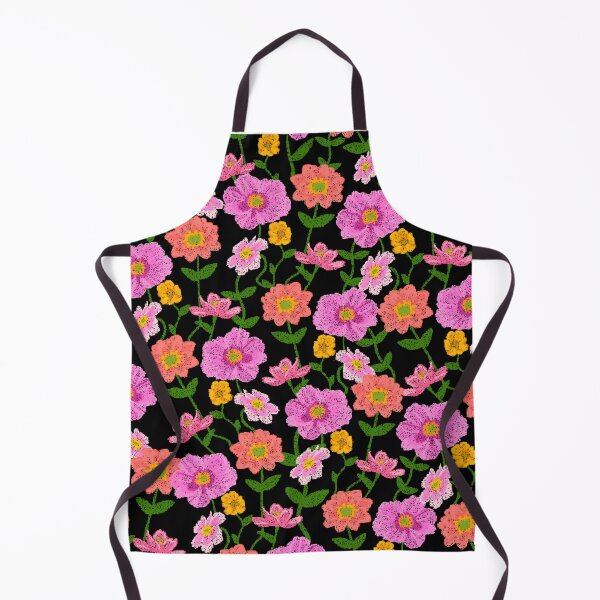 Item preview, Cottage Core Bright Floral on Black Jumbo designed and sold by springstdesign.