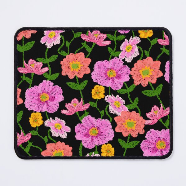 Item preview, Cottage Core Bright Floral on Black Jumbo designed and sold by springstdesign.