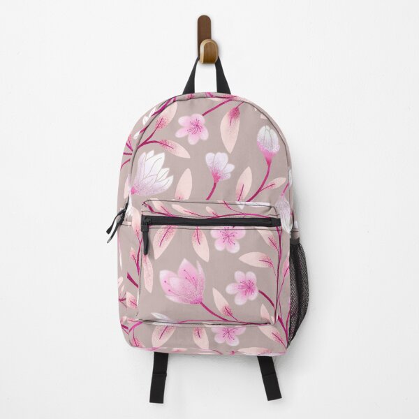 Item preview, Magnolia and cherry blosom - Pink, Beige, Trailing Floral seamless pattern designed and sold by Mr. Reis Design.