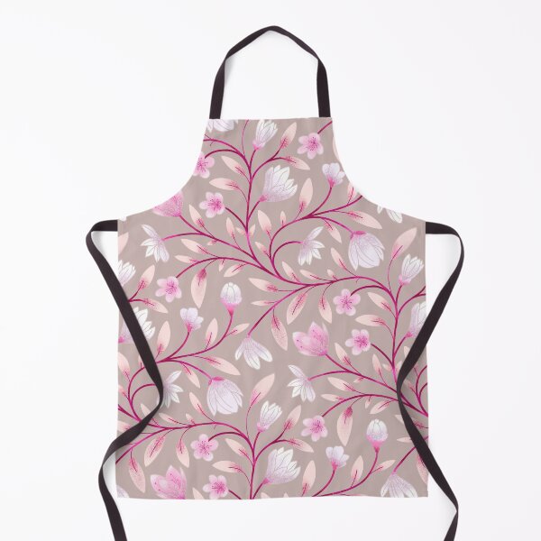 Item preview, Magnolia and cherry blosom - Pink, Beige, Trailing Floral seamless pattern designed and sold by Mr. Reis Design.