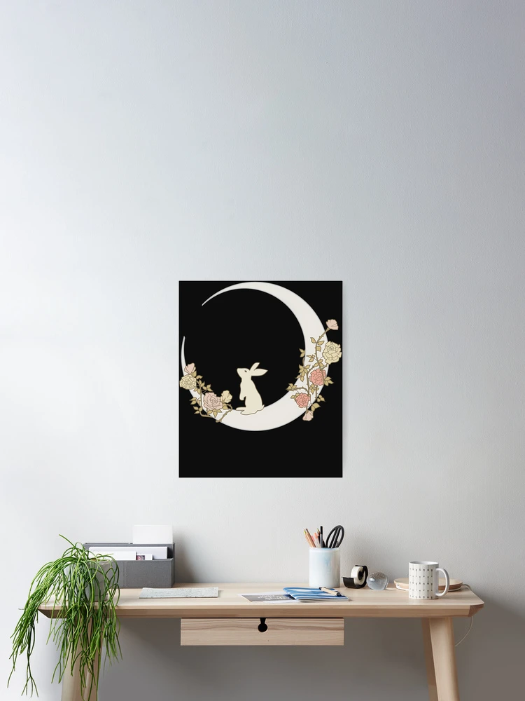 Thumbnail 2 of 3, Poster, Moon Rabbit designed and sold by schemmruskt.
