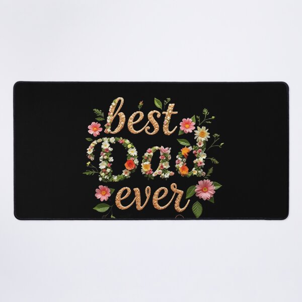 Item preview, Best Dad Ever Floral Typography  designed and sold by PrimeColors.