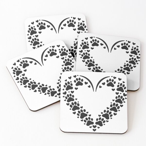 Item preview, Paw Print Heart designed and sold by ArtframeAnimals.