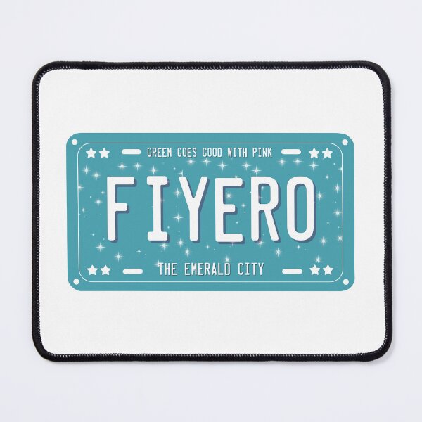Item preview, Fiyero License Plate designed and sold by baranskini.