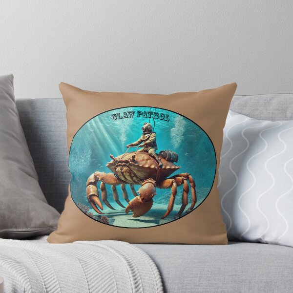 Item preview, Vintage Diver with Diving Helmet Riding a Giant Crab URM designed and sold by urmaddad.