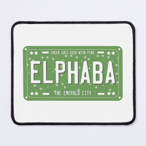Item preview, Elphaba License Plate designed and sold by baranskini.