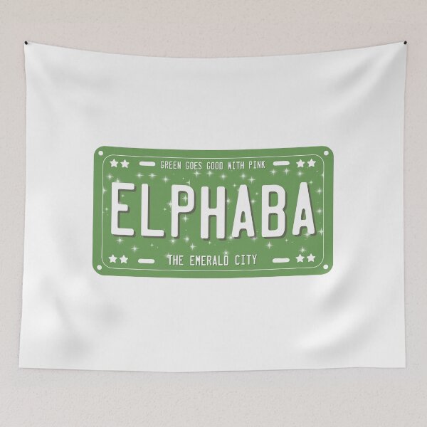 Item preview, Elphaba License Plate designed and sold by baranskini.