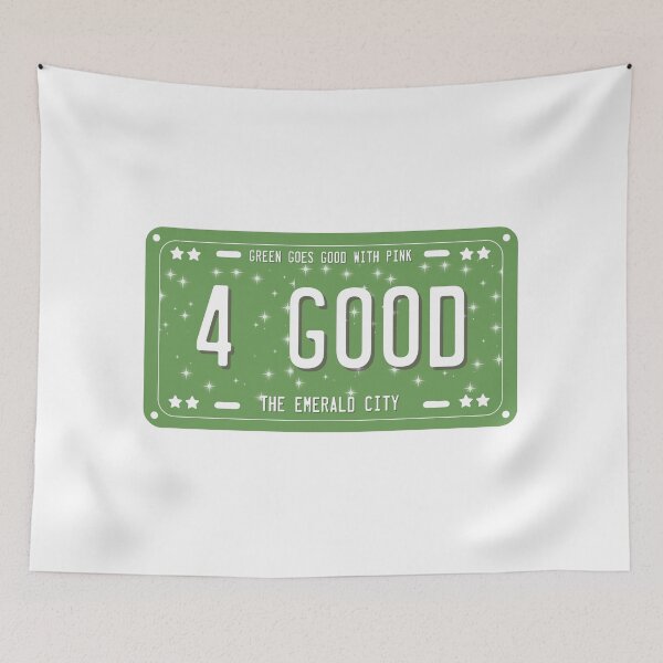 Item preview, Wicked 4 Good License Plate GREEN designed and sold by baranskini.