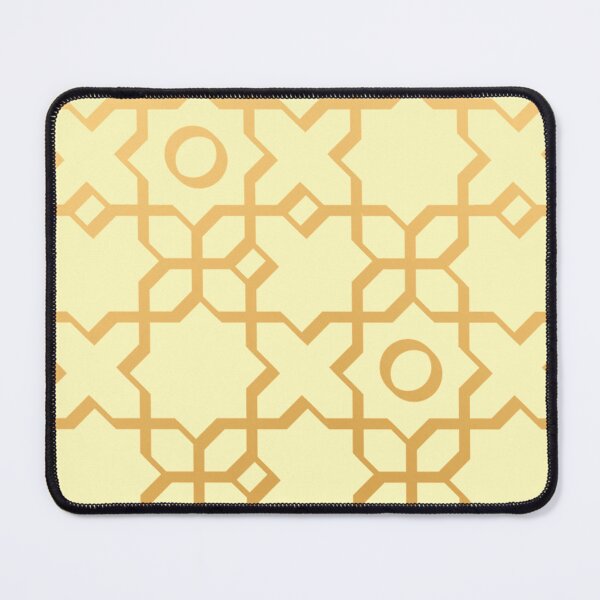 Item preview, Golden Islamic Geometric Pattern on Light Background designed and sold by IndianShopper.