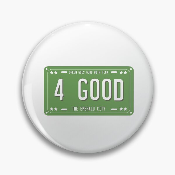 Item preview, Wicked 4 Good License Plate GREEN designed and sold by baranskini.