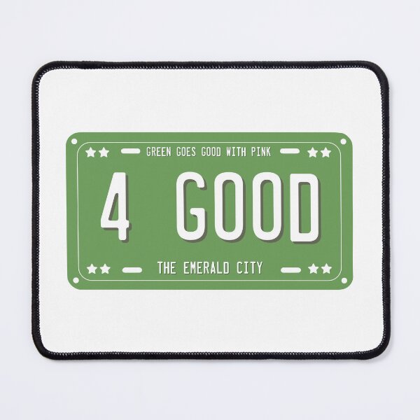 Item preview, Wicked 4 Good License Plate GREEN designed and sold by baranskini.