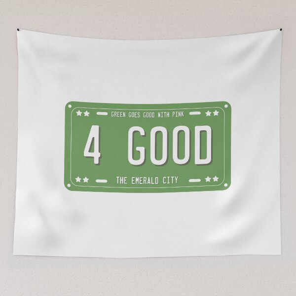 Item preview, Wicked 4 Good License Plate GREEN designed and sold by baranskini.