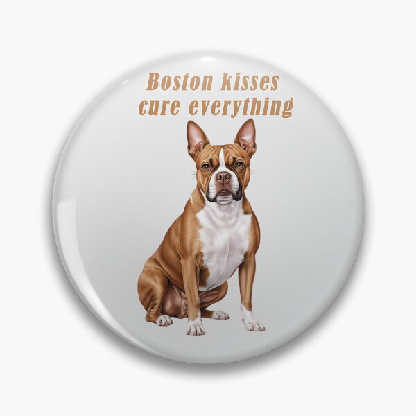 Artikelvorschau, Hellbrauner Boston Terrier entworfen und verkauft von Pawtraitvibes.