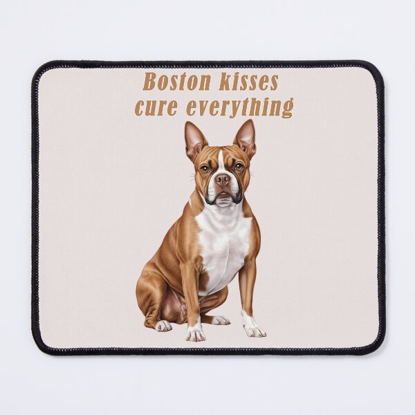 Artikelvorschau, Hellbrauner Boston Terrier entworfen und verkauft von Pawtraitvibes.