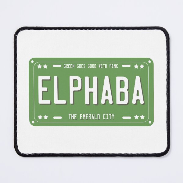 Item preview, Elphaba License Plate designed and sold by baranskini.