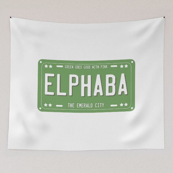 Item preview, Elphaba License Plate designed and sold by baranskini.