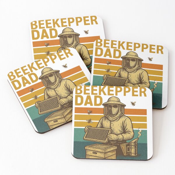 Item preview, Beekeeper Dad – Retro Vintage Beekeeping Gift T-Shirt for Father's Day designed and sold by j7boy.