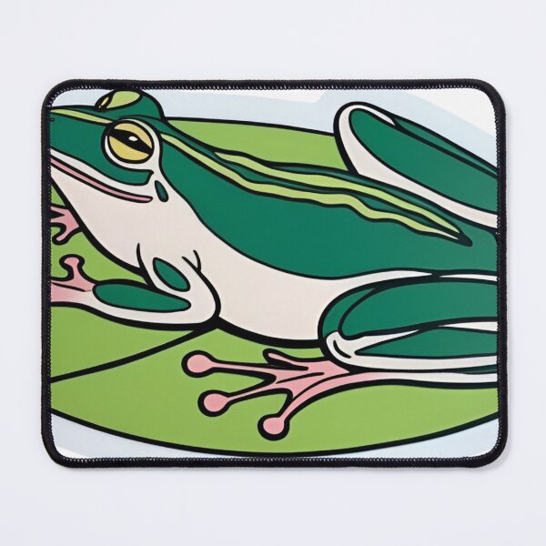 Item preview, Minimalist Frog on Lilypad Line Art – Peaceful Nature-Inspired Illustration designed and sold by echowood26.