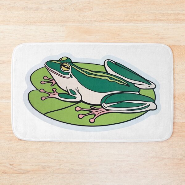 Item preview, Minimalist Frog on Lilypad Line Art – Peaceful Nature-Inspired Illustration designed and sold by echowood26.