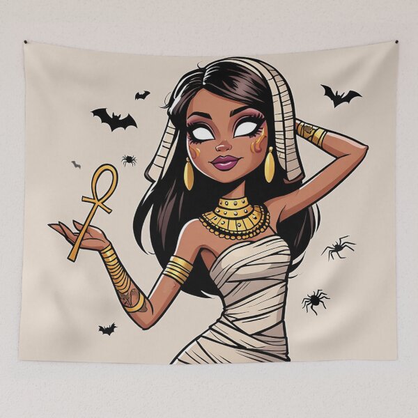 Item preview, Mummy Girl Ancient Egyptian Queen Halloween design designed and sold by Vintage Designs +.