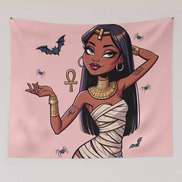 Item preview,  Mummy Girl Ancient Egyptian Queen Halloween design designed and sold by Vintage Designs +.