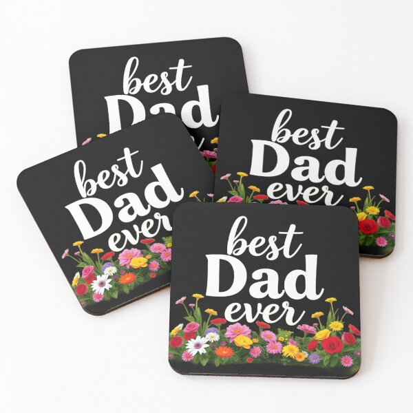 Item preview, Best Dad Ever Floral Typography  designed and sold by PrimeColors.