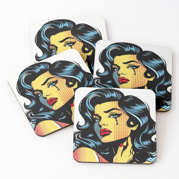 Item preview, Pop Art Comic Girl – Retro Emotional Woman Illustration, Vintage 60s Style designed and sold by Ojo de Lilith.