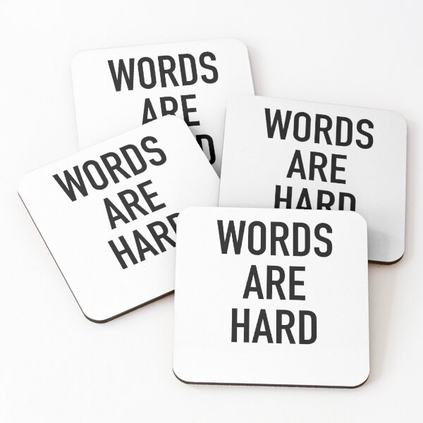 Item preview, Words are hard designed and sold by emilieasven.