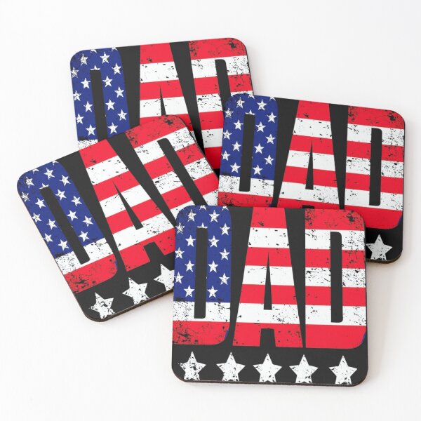 Item preview, DAD American Flag Typography designed and sold by Winther-Art.