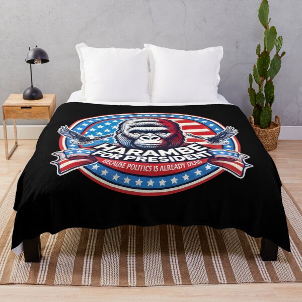 Item preview, Harambe for President – Political Meme Campaign with Patriotic Flair designed and sold by Victor Shadehorn.